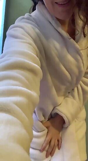 revealing what's under my robe :)