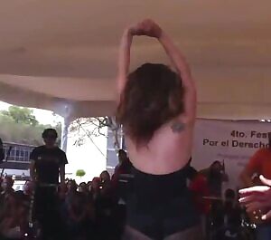 Nice girl on stage