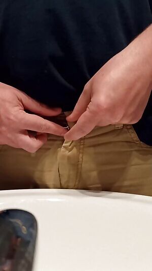 Evening pee in the sink